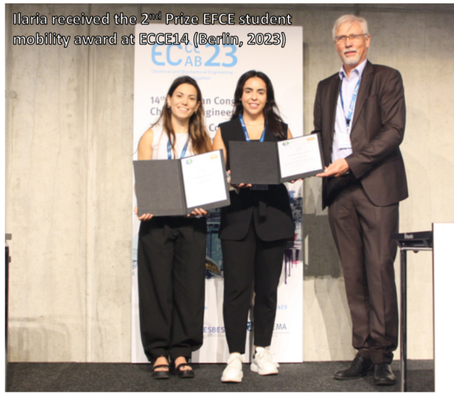 2nd Prize EFCE Student Mobility  Award
