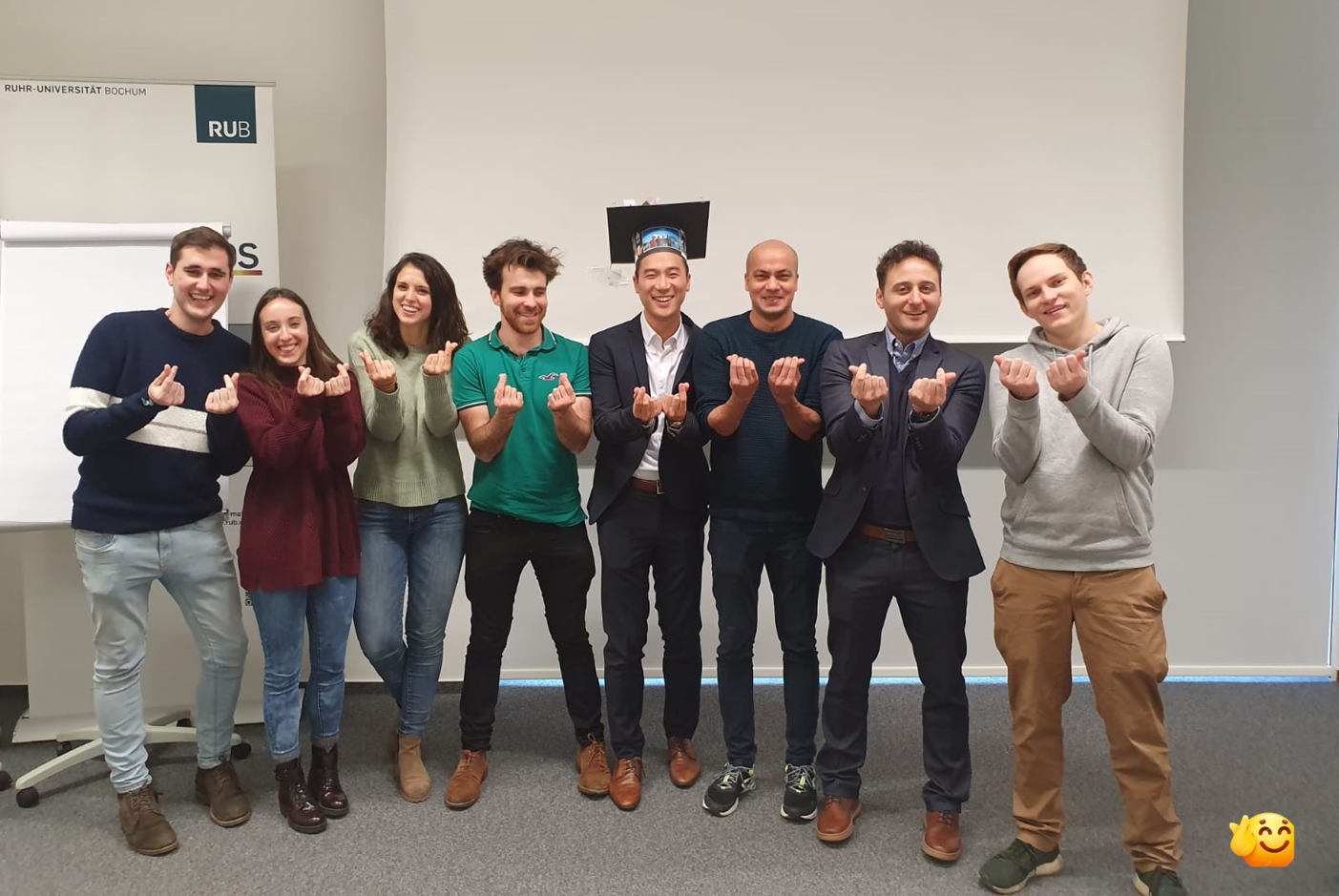 Korean cheers to Dr. Kim in Germany!!!